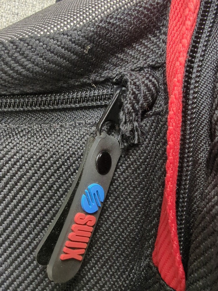 SWIX Backpack Small Bag Black Red 16" x 14"