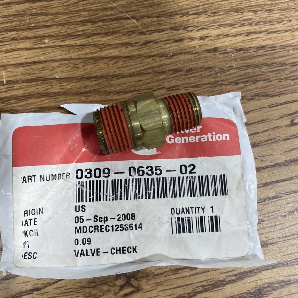 Cummins 0309-0635-02 Check Valve