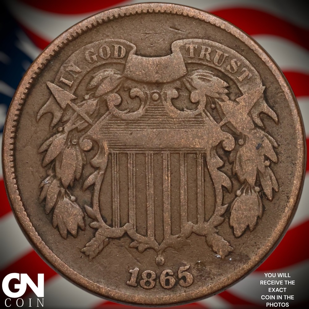 1865 2 Cent Piece B2343
