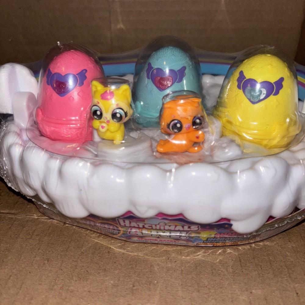 Hatchimals Alive, Neon Rainbow Spring Basket Toy NEW