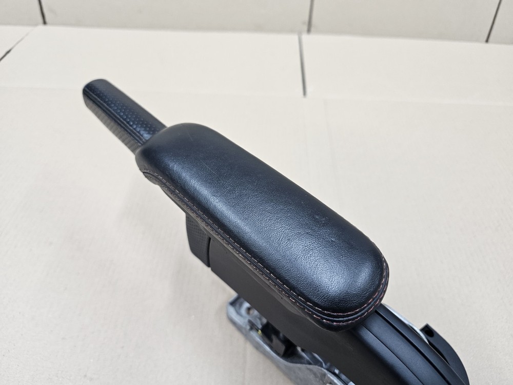 AUDI TTRS MK2 06-14 CENTRE CONSOLE HANDBRAKE & LEATHER ARMREST WHITE STITCHING