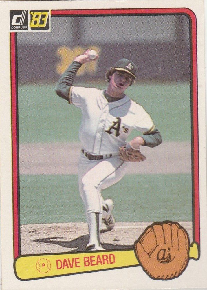 FREE SHIPPING-MINT-1983 Donruss #113 Dave Beard A's