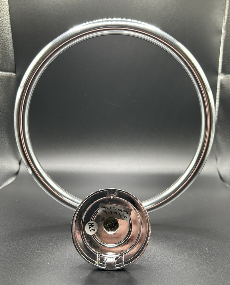 Edwardian Bath Towel Ring Chrome Finish Rope Design