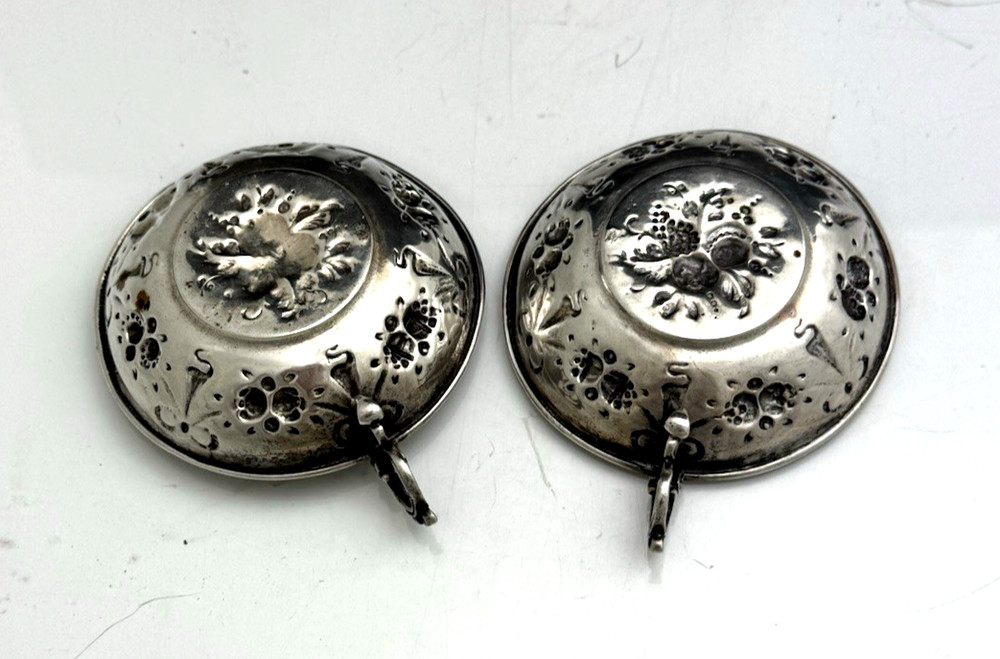 Pair German 800 Silver WINE TASTERS TASTEVINS