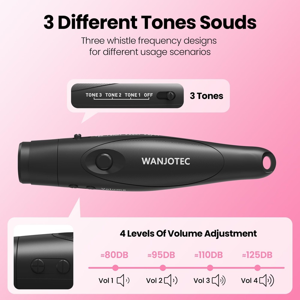 Electronic Whistle, Battery Operated Whistle Adjustable 3 Different Loud Whis...