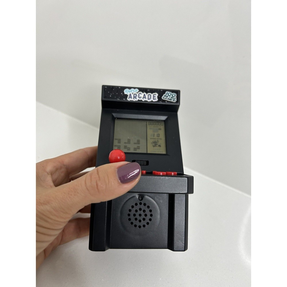 Retro Arcade 100 Exciting Games Mini Plastic Game Machine (Tested)