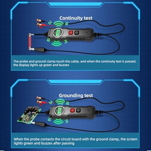 5-40V P100 Electrical System Tester with LCD Display Resistance Voltage