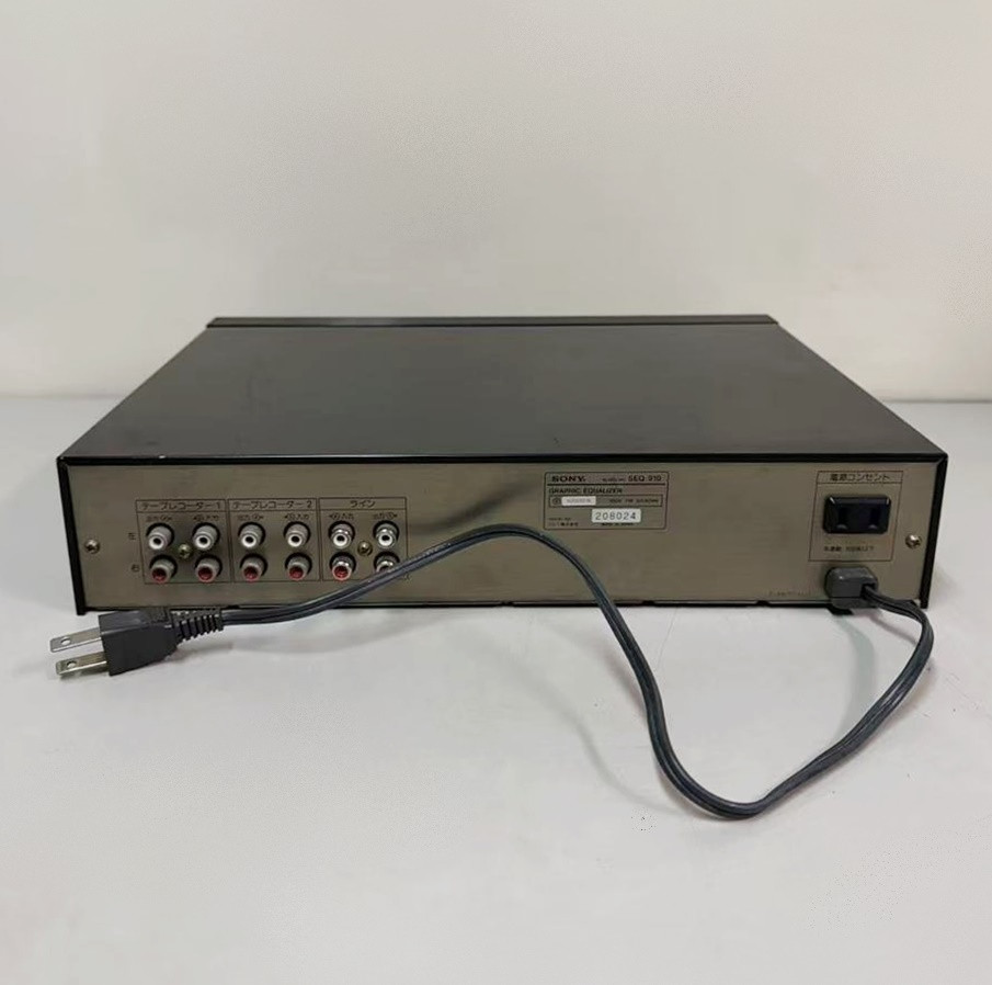 SONY SEQ-910 Graphic Equalizer 9-Band Spectrum Analyzer Vintage Audio
