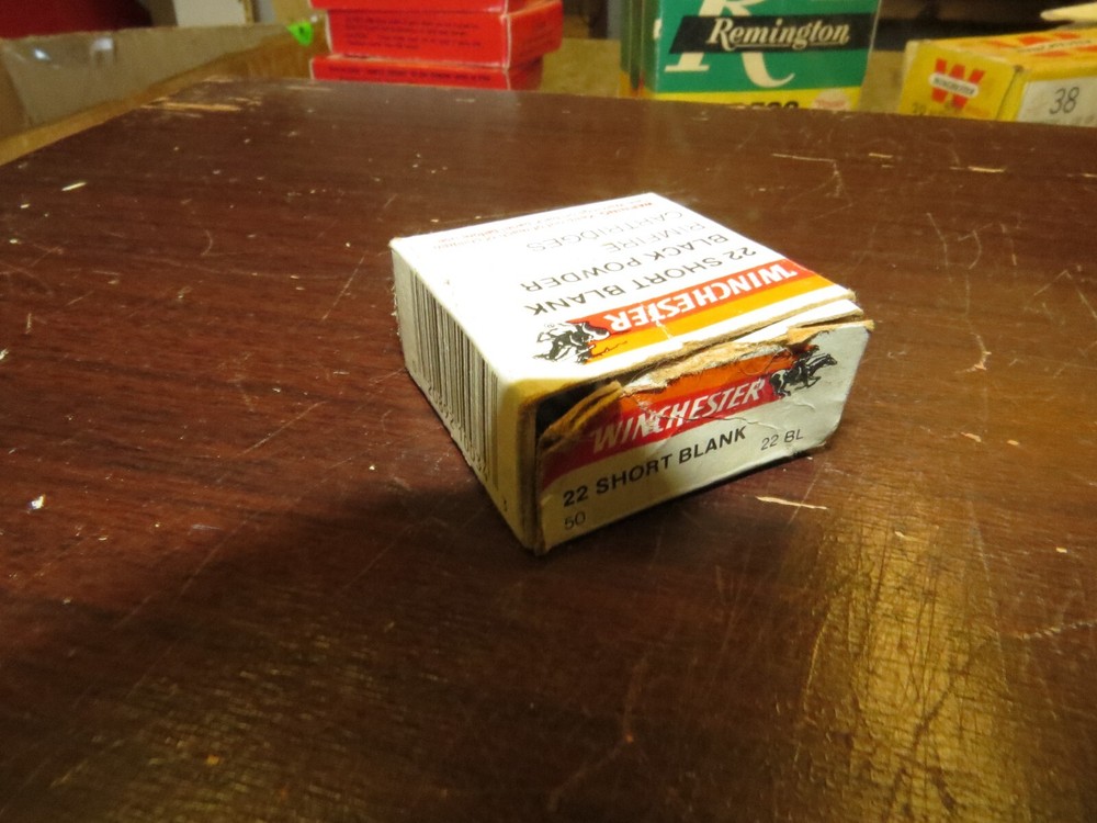 Winchester 22 Short Black Powder Box, No. 22BL, Empty
