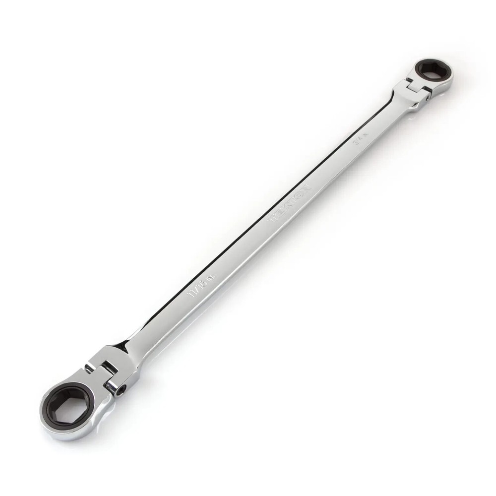 11/16 x 3/4 Inch Long Flex Ratcheting Box End Wrench