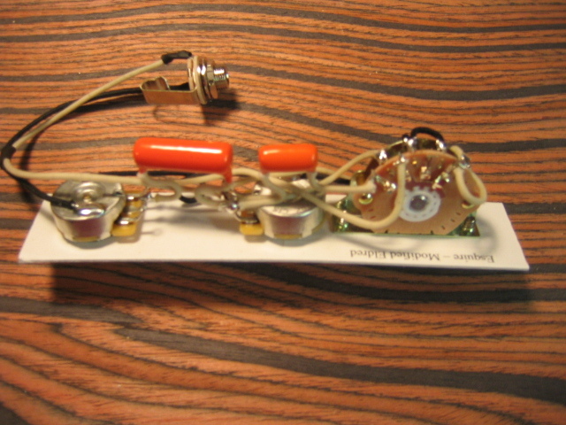 Wiring Harness for Esquire – Modded Eldred with TRUE BYPASS - Orange Drops