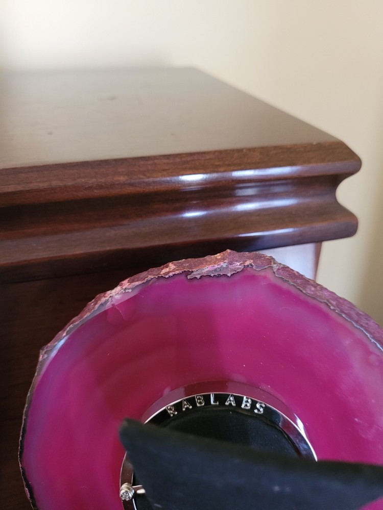 Anna By Rablabs Deep Rose Agate Clock Or Picture Frame