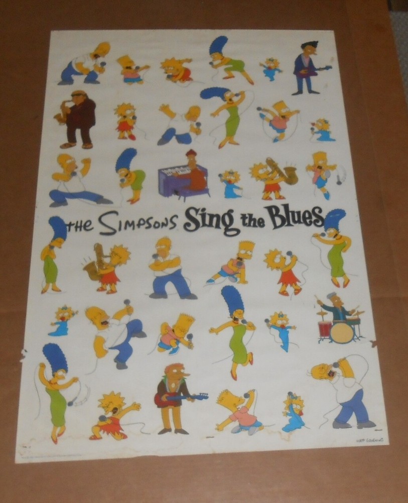 The Simpsons Sing the Blues Poster Original Promo 30x20
