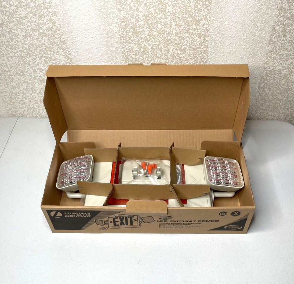 Lithonia Lighting LED Exit/Unit Combo ECRLEDM6