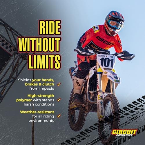 - Dakar Universal Motorcycle Handguards - Durable, Weather-Resistant Nylon