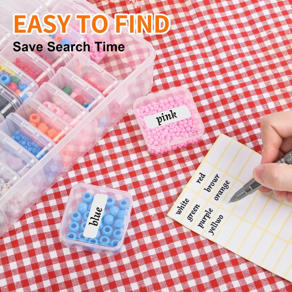 Bead Organizer Box, 30pcs Small Clear Plastic Storage 1 Pack 30 Pcs,