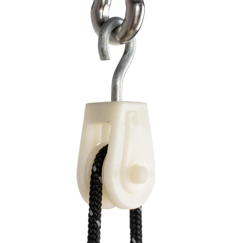 10 PCS Small Nylon Pulley Set, Plastic Single Sheave for Lifting Rope