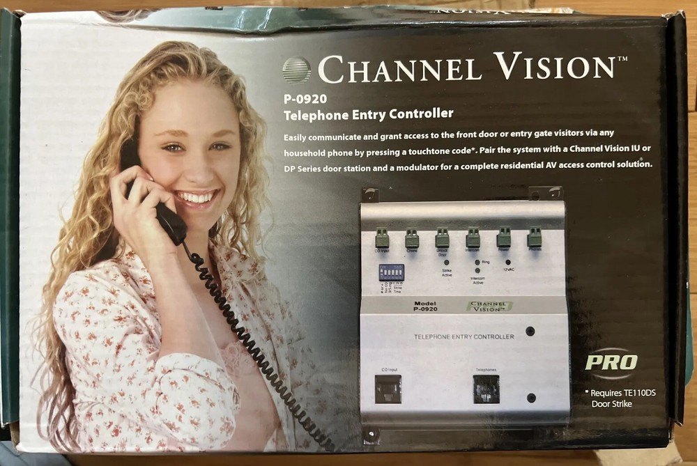 New! Channel Vision Telephone Entry Controller P0920 Front Door Intercom Silver