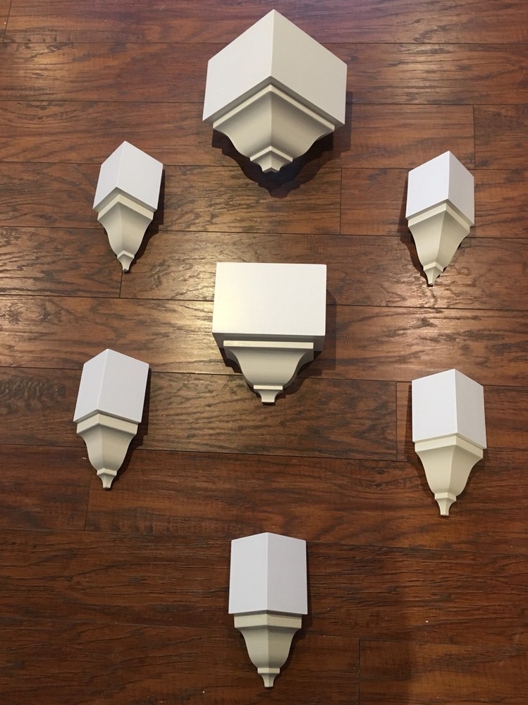 Crown Molding Transitions inside/outside/mid Transition! 7 Piece 4 5/8” Set