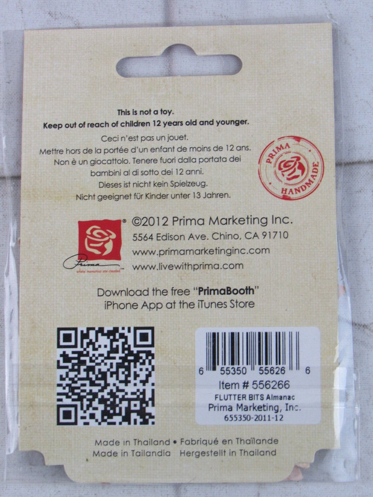 Prima Flowers "Flutter Bits Almanac" 96 pieces 556266