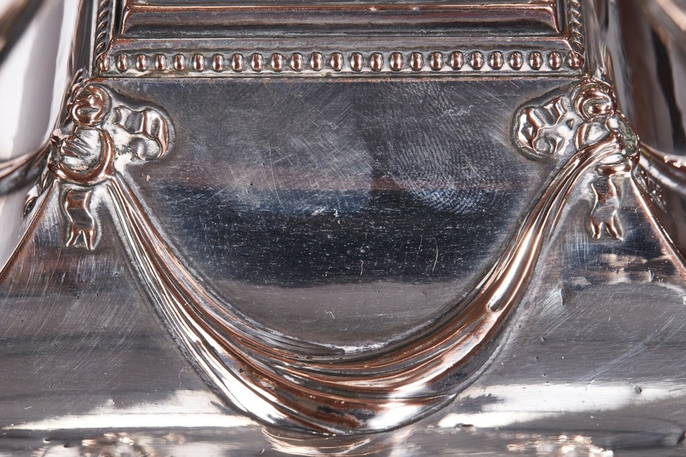Pair Of George III Silver Plated Candlesticks