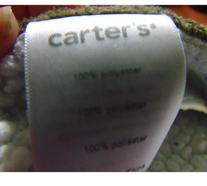 Carters brown orange owl baby blanket