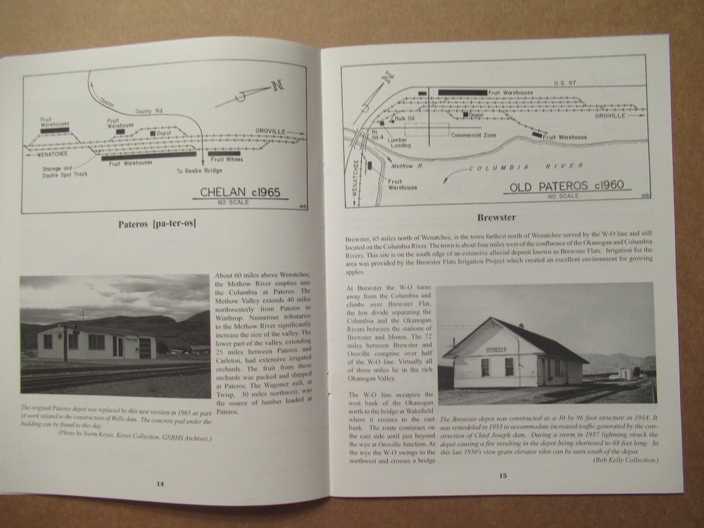 Great Northern Reference Sheet 380 Wenatchee-Oroville Line