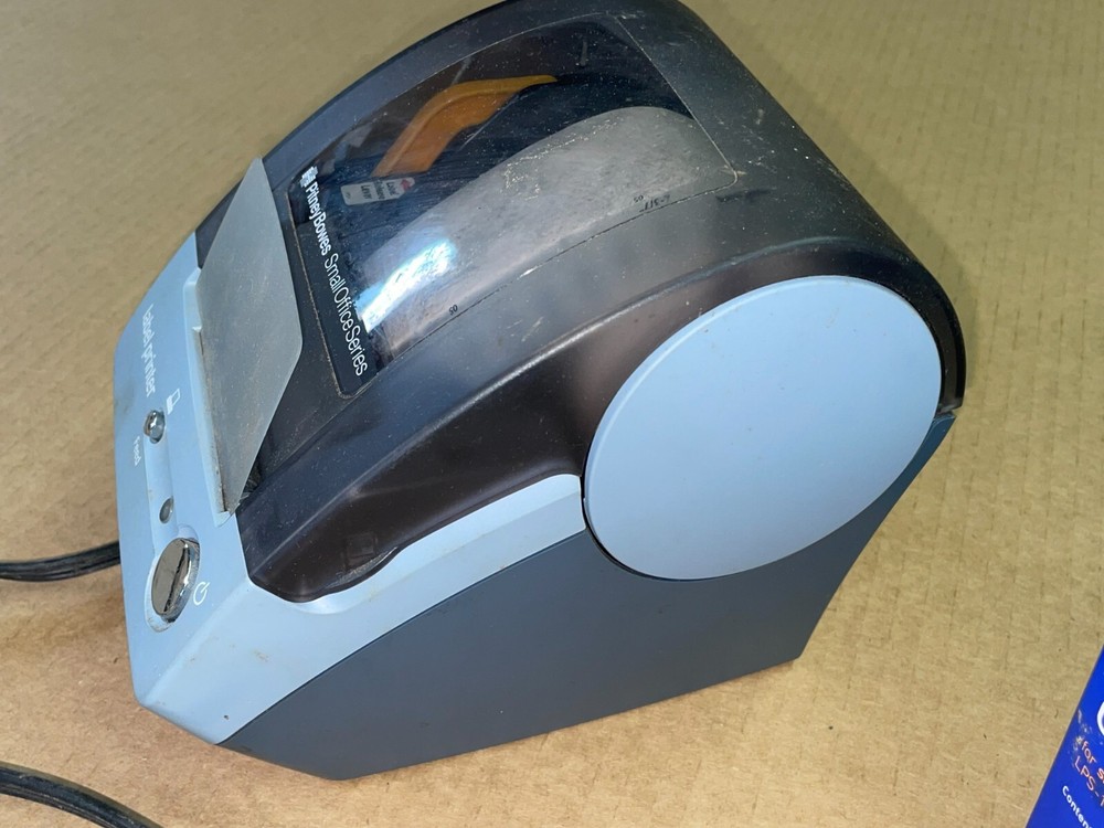 Open Box Pitney Bowes LPS-1 Label Printer Plus A Box of Printer Label