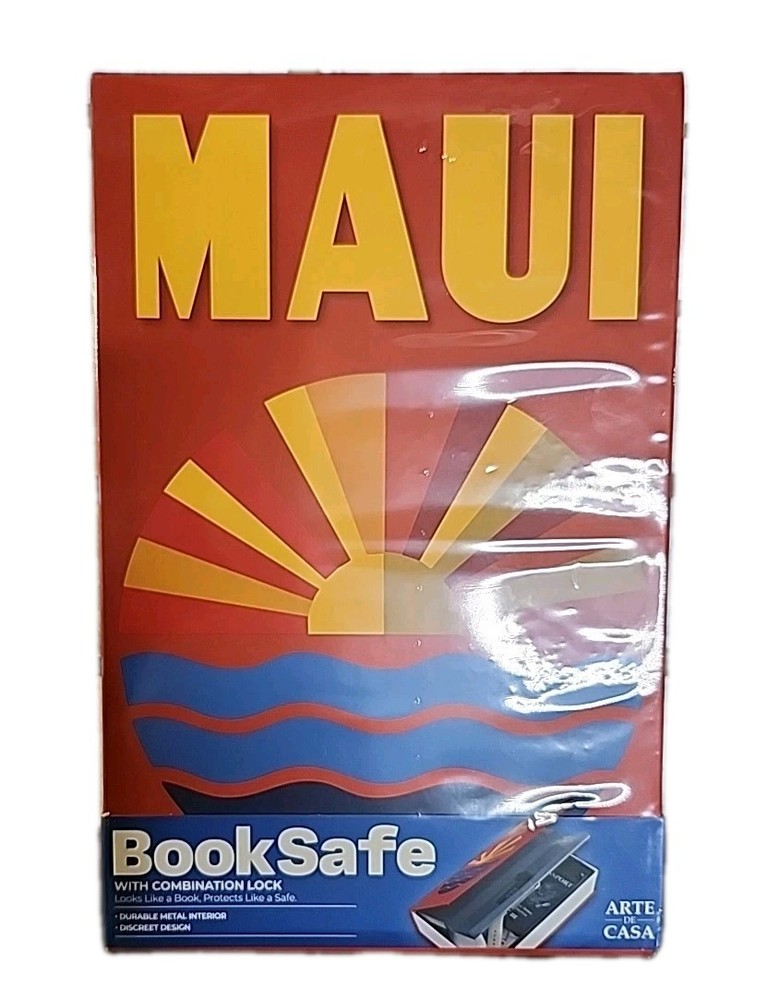 New MAUI Book Safe with Combination Lock for Discreet Storage