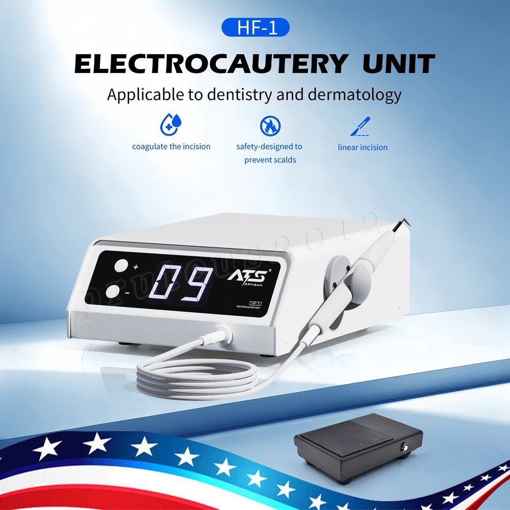 Electro Electrosurgery Unit Machine High Frequency Electric 9pcs Tips Dental