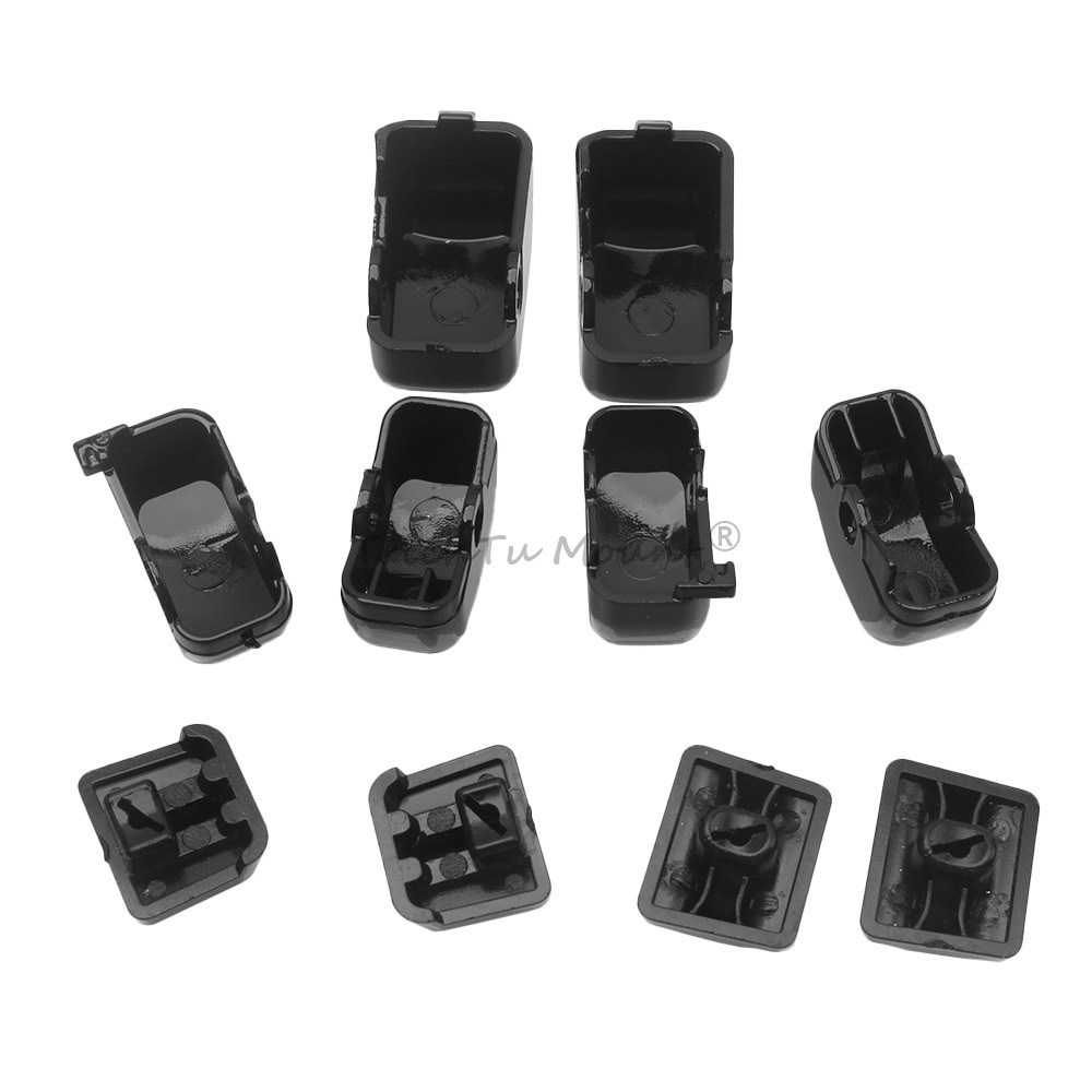 10PCS Black Hand Control Switch Housing Button Cap For Harley Touring 1996-2013