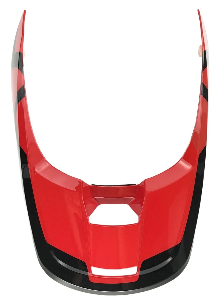 Fox Racing V1 Lux Helmet Visor/Peak Fluo Red