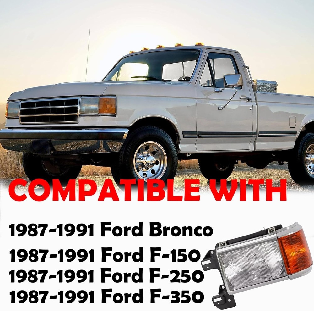 Ford Bronco Headlights Pair