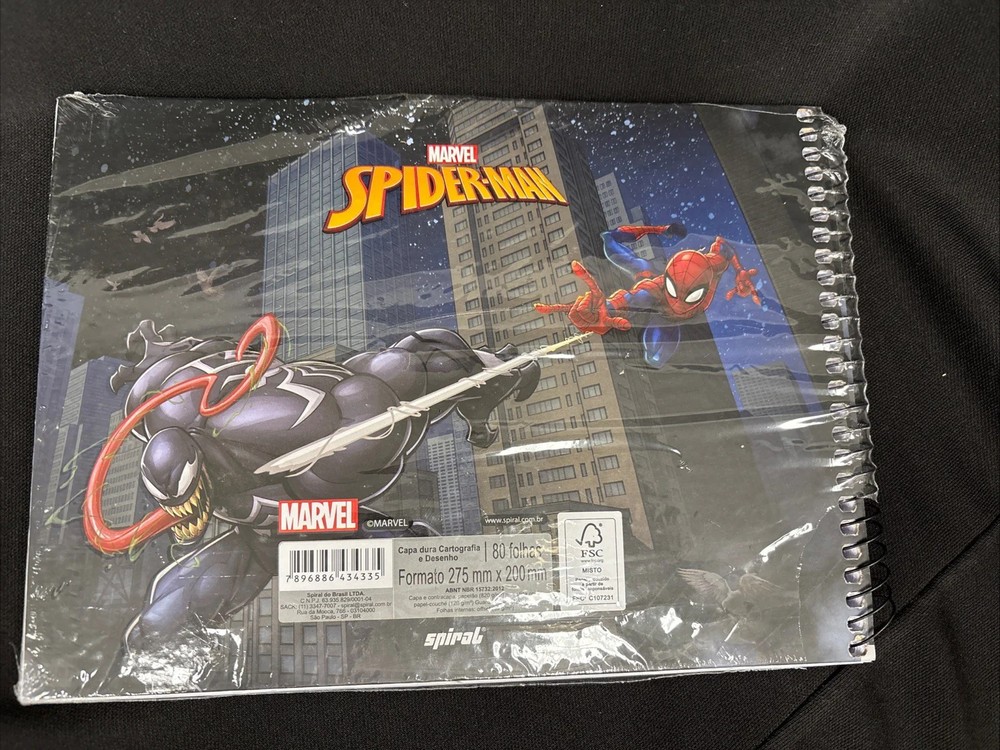 Spiderman Venom Hardcover 80 Sheet Drawing Notebook