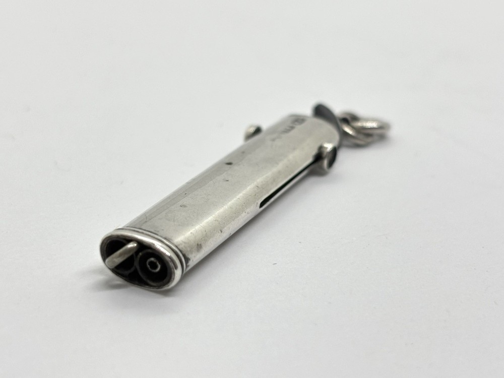 Antique Miniature Solid Sterling Silver Etui Chatelaine Fob - For Repair