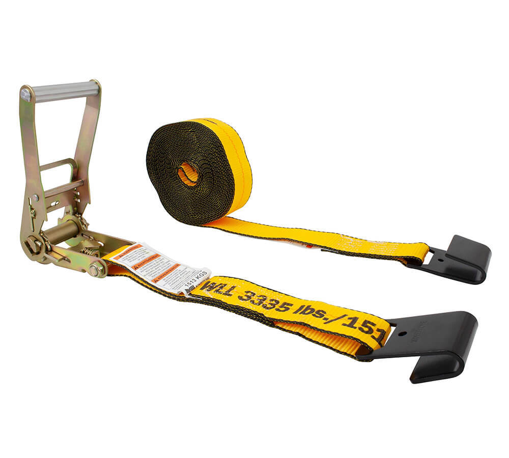 (10 Pack) Kinedyne 2" x 27' Ratchet Strap with Flat Hook