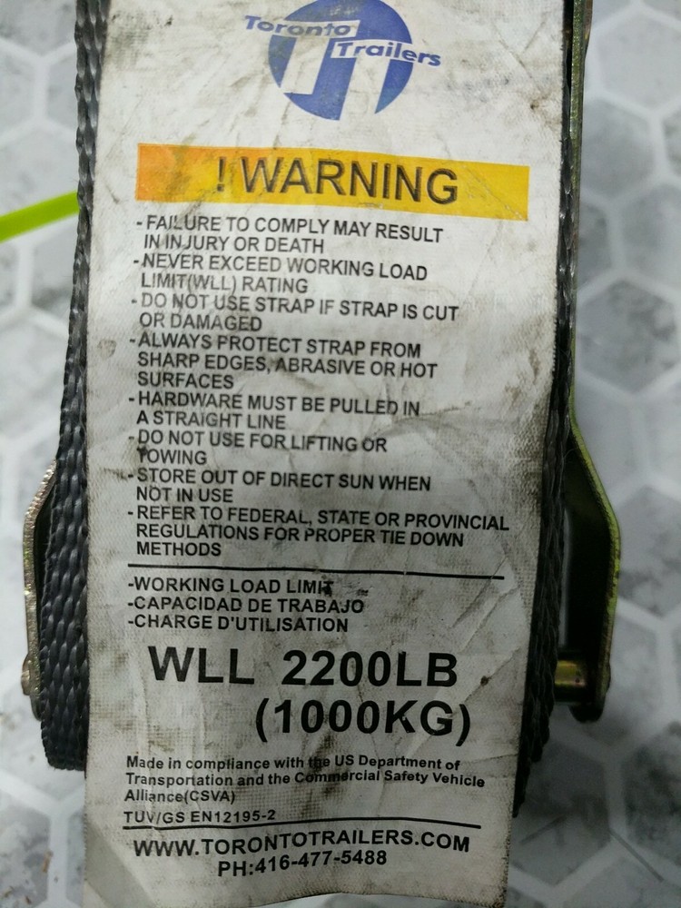 Used 2" load straps
