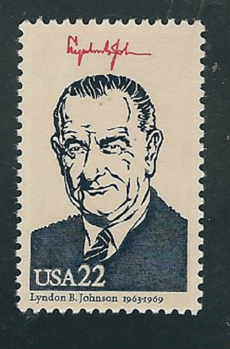 Scott # 2219i....22 Cent...Presidents/Johnson....5 Stamps
