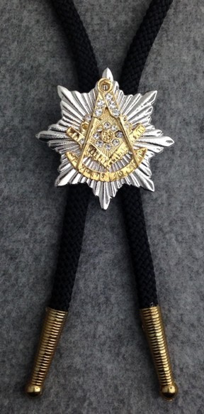 Masonic Past Master Starburst Bolo Tie (BM02670GR)