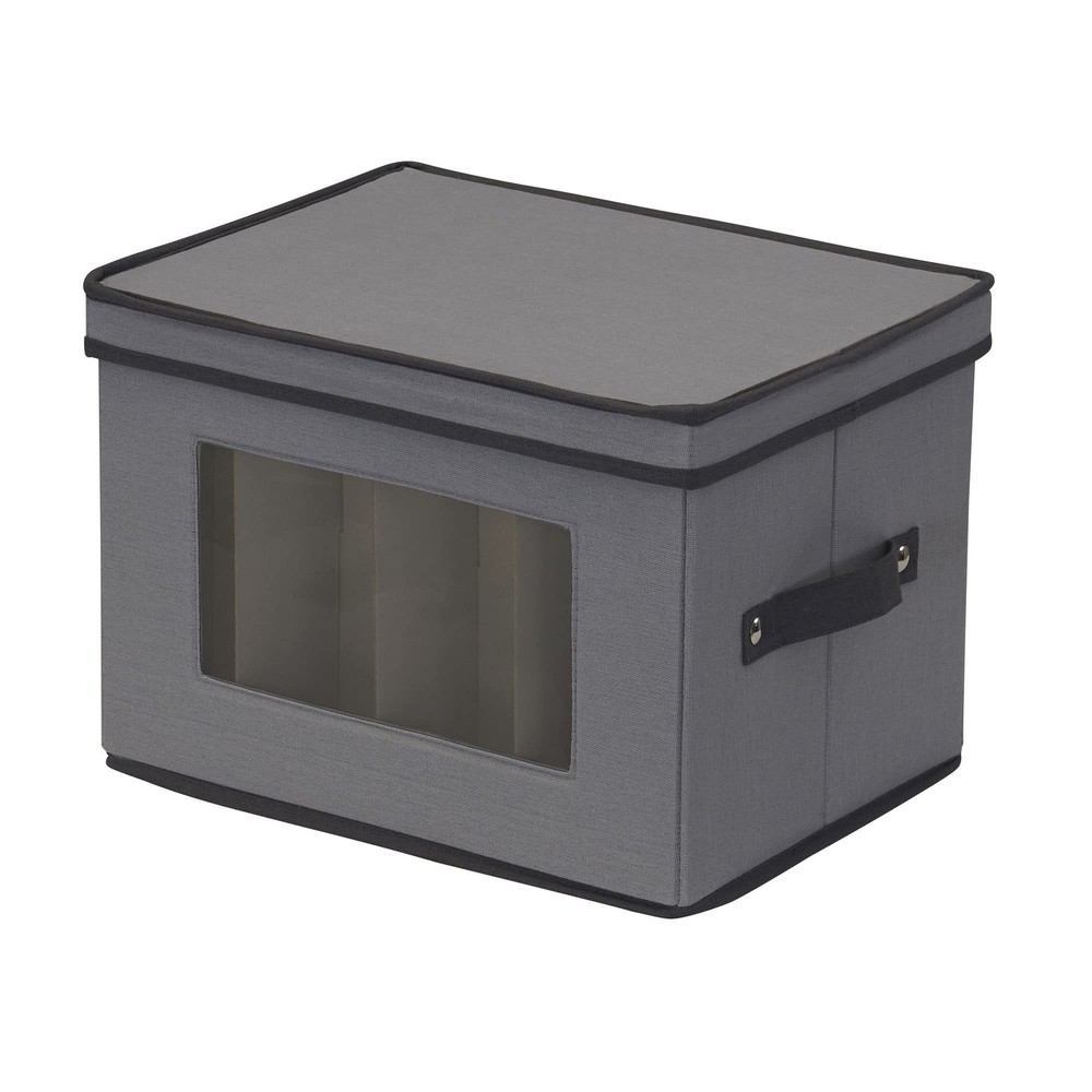 Champagne Flute Storage Box 12 Sturdy Compartments Windowed Front Panel 2 Rivete