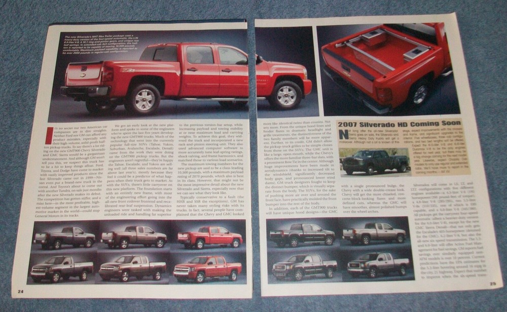 2007 Chevy Silverado New Truck Info Article "Great Expectations"