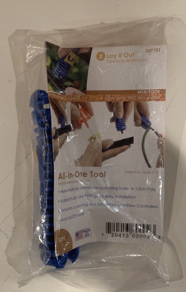 Mister Landscaper Drip Irrigation - Hole Punch Flow Controller - All in one Tool