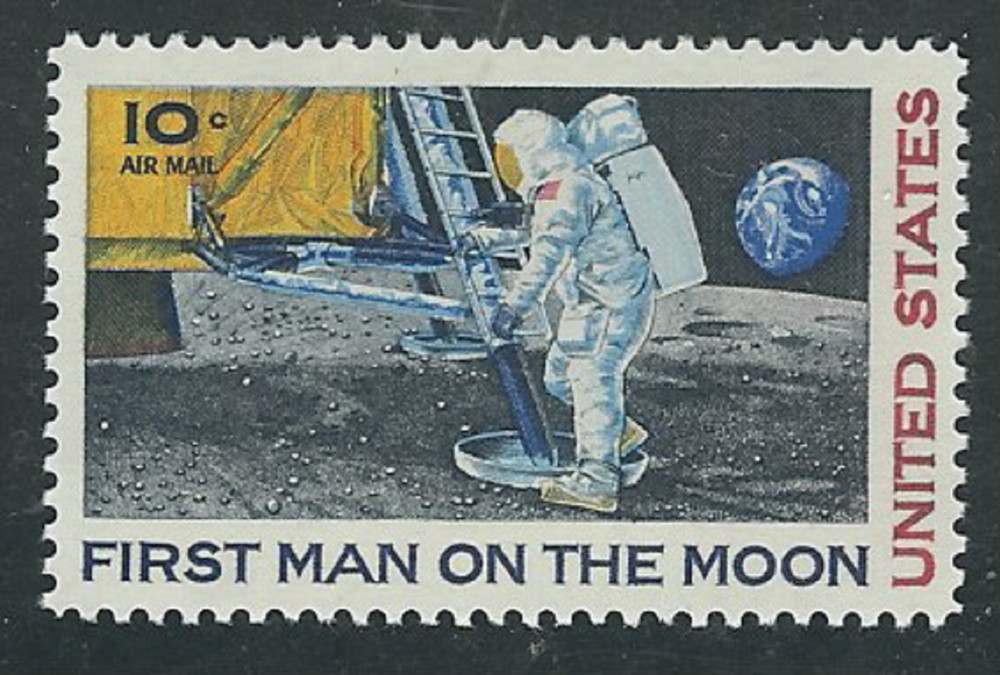 Scott # C-76...10 Cent...1st Man on Moon...5 Stamps
