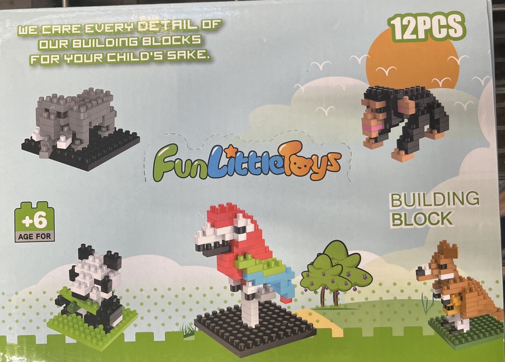 Lil Building Blocks: Awesome Animals 12 packs