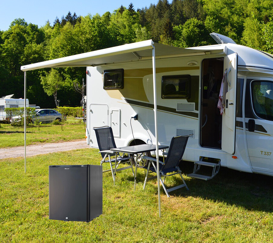 2.1 Cu.Ft 12V Absorption Refrigerator AC/DC Caravan Fridge Camper Van Camping