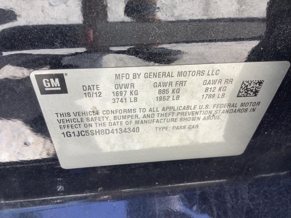 Engine ECM Electronic Control Module VIN P 4th Digit Fits 12-16 CRUZE 4604575