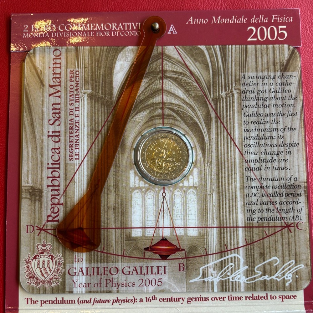 San Marino 2005 St  Galileo Galilei  IN Original Packaging