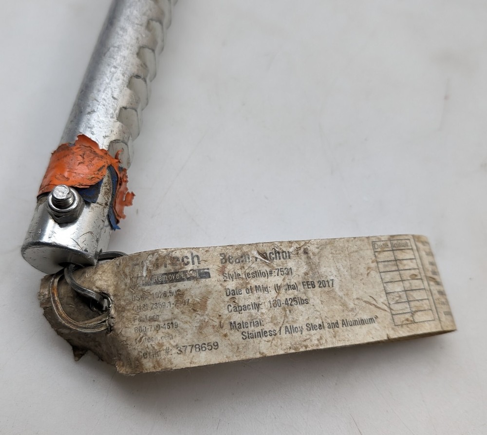 Falltech 7531 14” Beam Anchor, Size 425 Lb Weight Cap