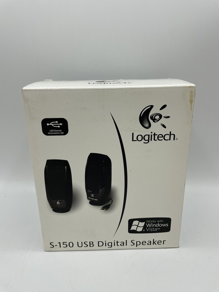 Logitech S150 Digital USB Stereo Computer Speakers, Black New In Box Free Ship