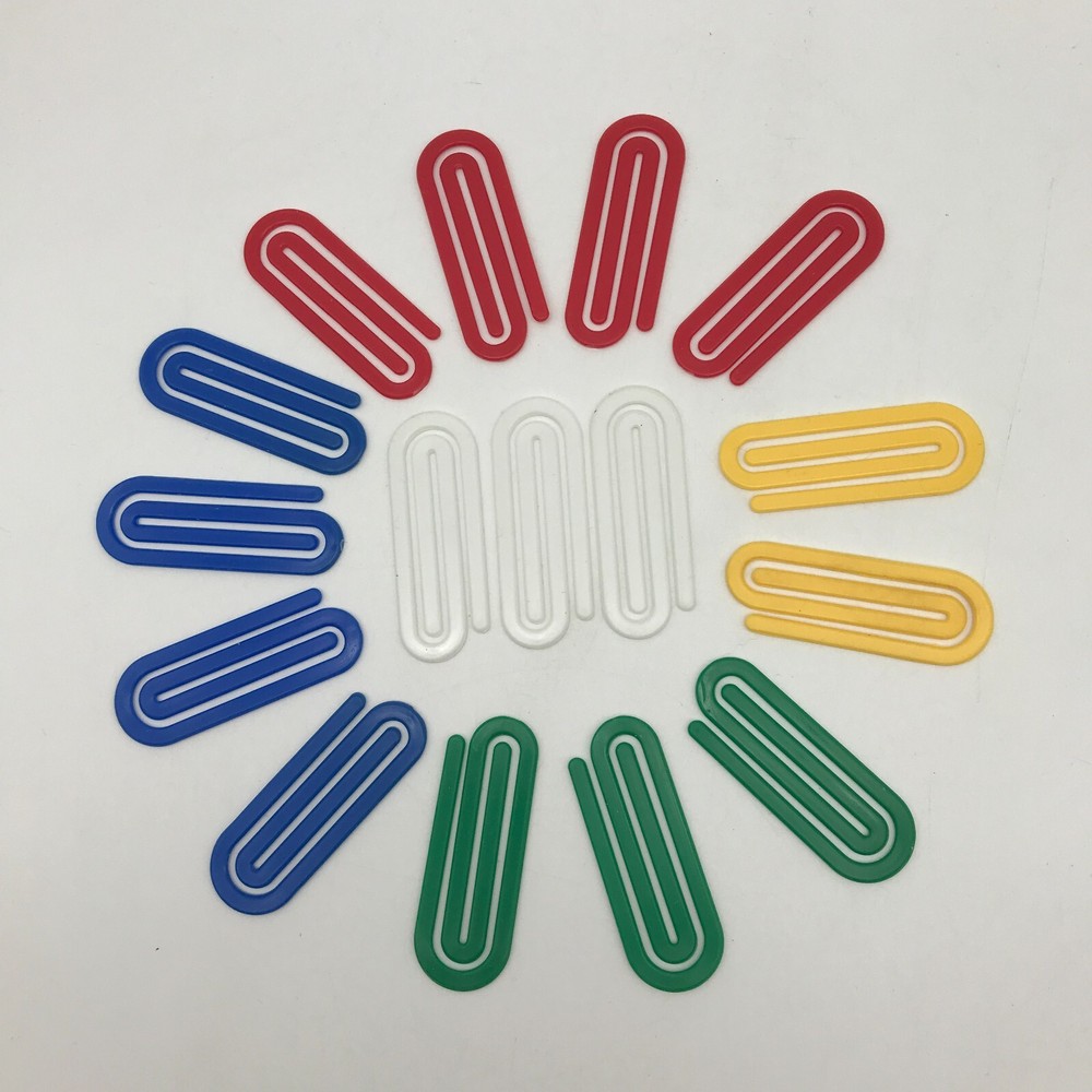 Oversized Plastic Paper Clips 16-pack